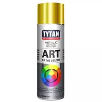 Аэрозольная краска металлик tytan professional art of the color, глянцевая, 400 мл, золото