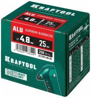 Заклепка алюминиевая KRAFTOOL 4,8 х 25 (уп.250 шт.), уп