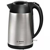 Чайник Bosch TWK3P420 1.7л. 2400Вт черный (нержавеющая сталь)