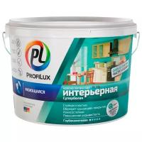 Краска для стен и потолков для влажных помещений латексная Profilux PL-13L глубокоматовая супербелая база 1 1,4 кг
