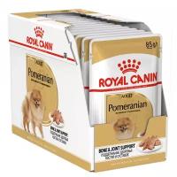 Royal Canin влажный корм для взрослых собак породы Померанский Шпиц (12шт в уп) 85 гр