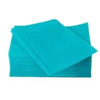 Cалфетки стоматологические нагрудные стандарт 1 слой бумаги + 1 слой полиэтилена голубые 500 шт