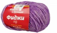 Пряжа из Троицка 'Фиджи' 50гр. 95м. (20% мериносовая шерсть, 60% хлопок, 20% акрил) (8353 меланж (фиолетовый)) 5 шт