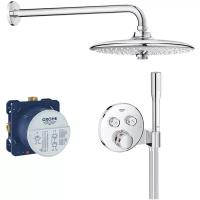 Душевой комплект Grohe Grohtherm SmartControl 34744000, серебристый хром 1250 мм