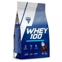 Протеин сывороточный для набора мышечной массы Trec Nutrition Whey 100, 900 гр., Шоколад