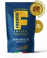 Кофе растворимый Fresco Arabica Doppio с добавлением молотого, мягкая упаковка, 75 г