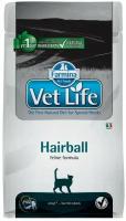 Сухой корм для кошек Farmina Vet Life Hairball, для вывода шерсти 400 г