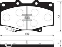 Колодки тормозные передние Sangsin Brake SP1217