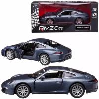 Машина металлическая RMZ City серия 1:32 Porsche 911 Carrea S, синий металлик цвет, двери открываются 554010-BLU