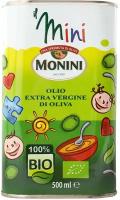 Масло оливковое Monini IL MINI BIO Extra Virgin нерафинированное органическое высшего сорта первого холодного отжима Экстра Вирджин, 0,5л