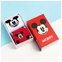 Набор носков "Mickey Mouse", Микки Маус, 2 пары, 22-24 см