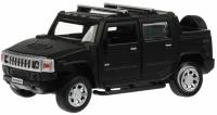 Машинка металлическая ТехноПарк Hummer H2 Pickup 12см черная HUM2PICKUP-12MAT-BK