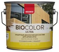 Состав защитный для древесины Neomid Bio Color Ultra полуглянцевый (2,7л) орех