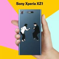 Силиконовый чехол на Sony Xperia XZ1 Миа и Винсент / для Сони Иксперия ИксЗ 1