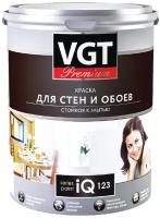 Краска акриловая VGT Premium для стен и обоев IQ123 глубокоматовая бесцветный 2 л 2.7 кг