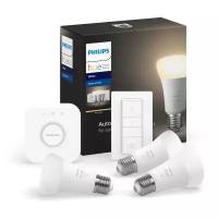 Умная лампа Philips Hue Starter Kit E27 белая 9Вт 806lm (3шт) [929001821620]