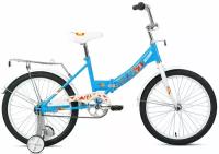 Велосипед ALTAIR CITY KIDS 20 COMPACT (20" 1 ск. рост. 13" скл.) 2022, голубой, IBK22AL20035