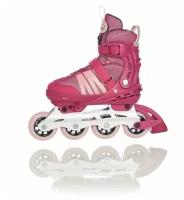 Раздвижные ролики HUDORA inline Skates Comfort, розовые, размер 29-34