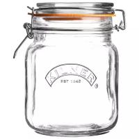 Kilner банка для хранения Clip Top, 1 л, 11.5x11.5x15.5 см