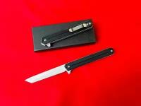 Нож туристический Tanto black/ складной нож из стали D2 в поход, для рыбалки, нож грибника