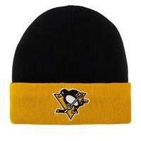 Шапка MITCHELL NESS арт. MN-NHL-EU174-PITPEN-BLK Pittsburgh Penguins NHL (черный / желиый), размер ONE