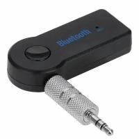 Автомобильный Bluetooth AUX / Bluetooth адаптер для авто / Универсальный с микрофоном, 3.5 мм, чёрный