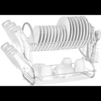 Двухъярусная сушилка для посуды с поддоном 2-LAYER DISH DRAINER EN-2