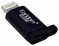 Ealdom / Адаптер переходник с Micro USB на Lightning черный ET-OT08