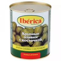 Iberica Оливки крупные с косточкой в рассоле, 850 г 1 шт