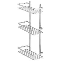 Полка для ванной комнаты прямая ES065 3 яруса 25*12*46 хром