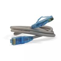Патч-корд Hyperline U/UTP, сетевой кабель Ethernet Lan для интернета, категория 6, витой, 100% Fluke, LSZH, 3 м, серый