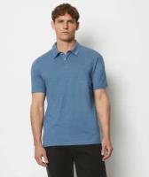 Рубашка поло мужская, Marc O’Polo, 423217653018, Размер: M: Цвет: синий (852)