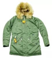 ТМ ВЗ Женская куртка аляска Husky WMN's Nord Denali (green), 2XS (40-42)