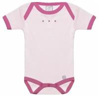 Боди для малышей 3-6 мес. с коротким рукавом Pstl. Pink/Very Berry