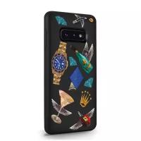 Черный силиконовый чехол MustHaveCase для Samsung Galaxy S10E Luxury lifestyle для Самсунг Галакси С10E Противоударный