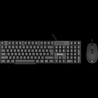 Проводная клавиатура и мышь Alteracs KM001-OC Black