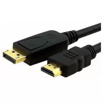 Кабель Displayport (M) - HDMI (M) 1.8m черный