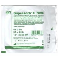 Suprasorb X PHMB / Супрасорб Х с пгмб - гидросбалансированная повязка для гнойных ран, 9x9 см