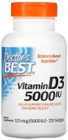 Doctor`s Best Vitamin D3 (Витамин D3) 5000 IU 720 капсул (Doctor`s Best)