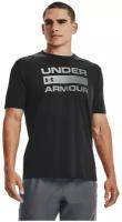 Футболка Under Armour UA TEAM ISSUE WORDMARK SS Black / / Rhino Gray для мужчин 1329582-001 LG