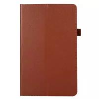 Чехол книжка для планшета Huawei MatePad T8 (2020), кожаная (коричневый)