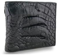 Мужской кошелек Exotic Leather из настоящей крокодиловой кожи с лапой