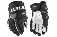 Краги хоккейные перчатки 14 черно-белые