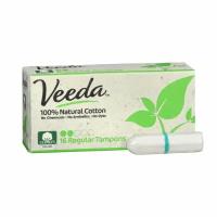 Тампоны "Veeda" Regular Tampons из натурального хлопка без аппликатора