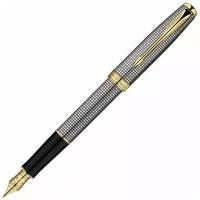PARKER перьевая ручка Sonnet F534, S0808140, черный цвет чернил, 1 шт