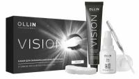 OLLIN Professional Набор для окрашивания бровей и ресниц Vision, черный, 20 мл