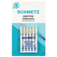 Игла/иглы Schmetz Overlock ELx705 SUK CF, серебристый, 5 шт