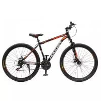 Горный (MTB) велосипед HOGGER Pointer 29 MD (2021) черный/красный 17" (требует финальной сборки)