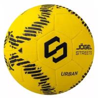 Футбольный мяч JOGEL Urban №5, Тренировочный Коллекция 2023/2025 Линейка Training, Универсальный для уличного футбола, ручная сшивка, 32 панели, желтый