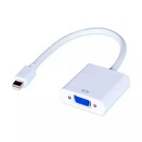 Видео адаптер GAL 2532 переходник mini DisplayPort на VGA F - белый, кабель 0.25м